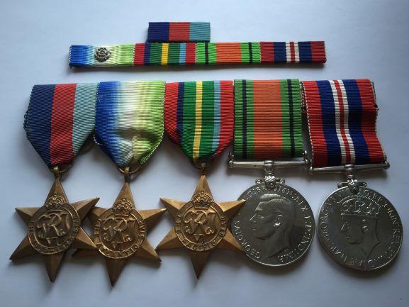 FIVE MEDAL WW2 MEDAL SET BRITISH