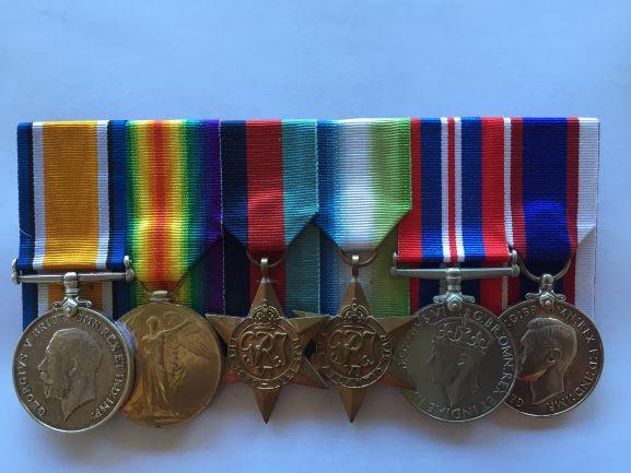 WW1 & WW2 BRITISH NAVAL 6 MEDAL GROUP